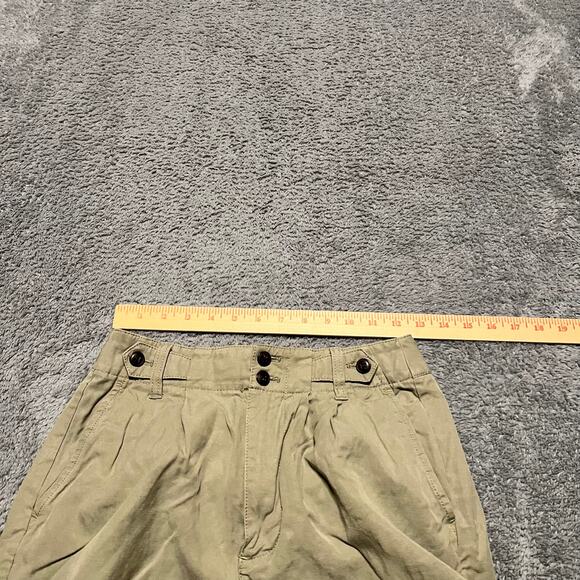Madewell Pants Womens 00 The Harlow Wide Leg High Rise NG521 Beige Green Tint - Picture 8 of 11